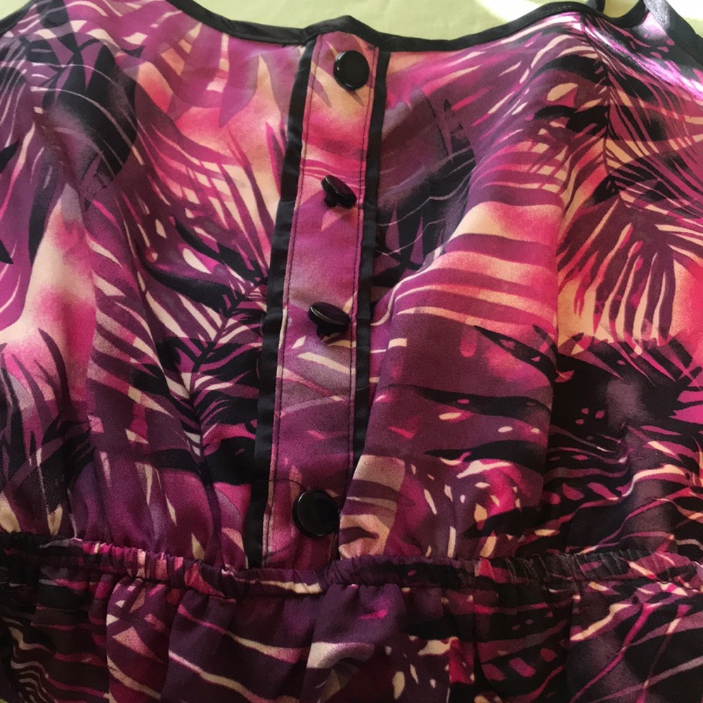 Palm print dress